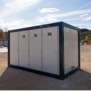 Conteneur sanitaire, 8 x (WC + lavabo) 220x400