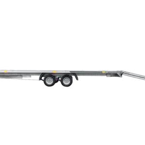 Dépanneuse plate-forme en aluminium à deux essieux UNIPLAT 600 ALU PTAC 3500 KG avec rampes de chargement