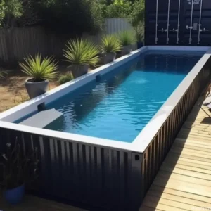 Piscine en conteneur de 20 pieds